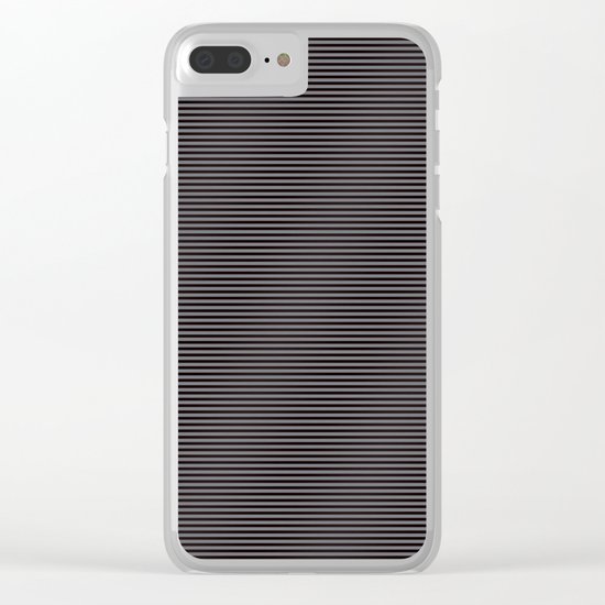 Soft Parisian Stripes Clear iPhone Case