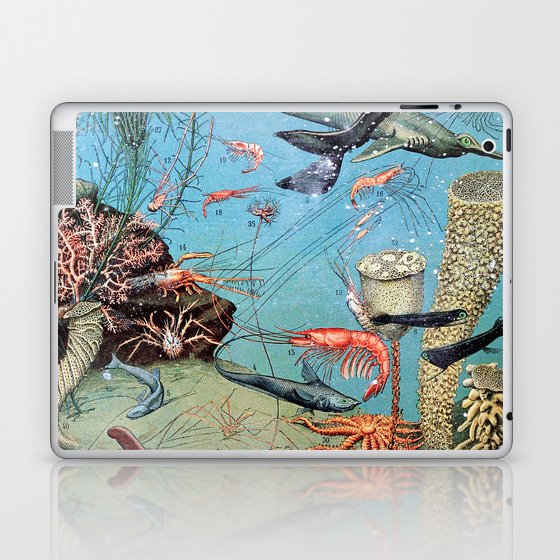 Adolphe Millot - Ocean A - french vintage poster Laptop & iPad Skin
