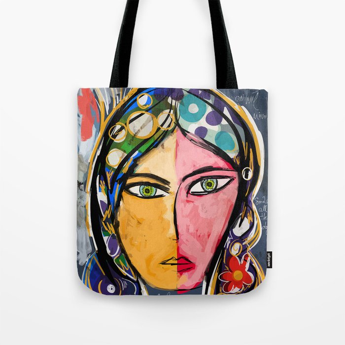 Portrait of a mystique girl Tote Bag