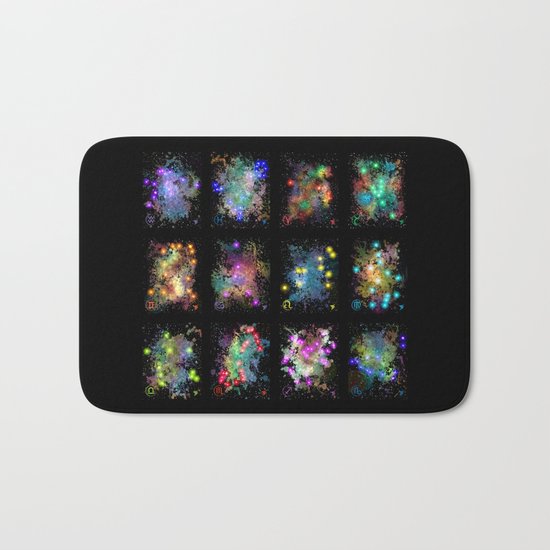 The Zodiac Signs Bath Mat