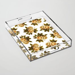 Vntage roses Acrylic Tray