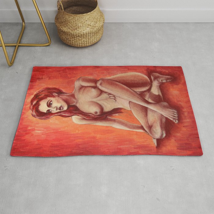 Red Taste / Nude Woman Series Rug