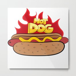 Hot Dog Metal Print