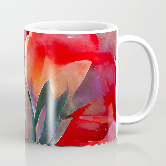 Tulip Flowers at Sunset Coffee Mug