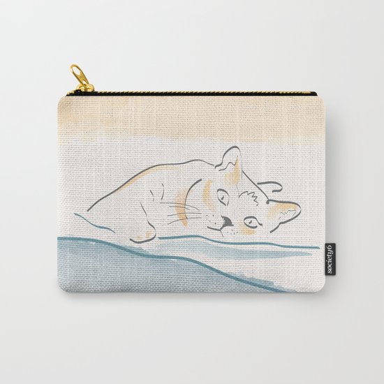 Cat lying Carry-All Pouch