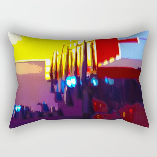 At The Bowling Alley Rectangular Pillow