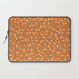 Orange 70s Midcentury Dots Laptop Sleeve