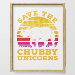 Rhino Chubby Unicorns Serving Tray