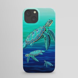 Sea Turtle Turquoise Oceanlife iPhone Case