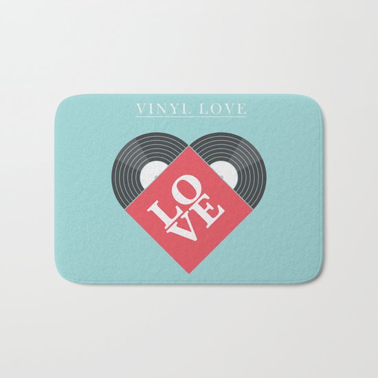 Vinyl Love Bath Mat