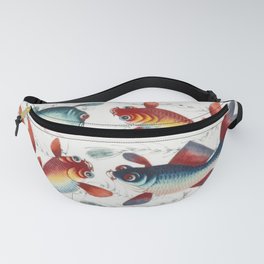 Chinese painting featuring two gold and two silver fish (ca1800-1899) from the Miriam and Ira D Wall Fanny Pack