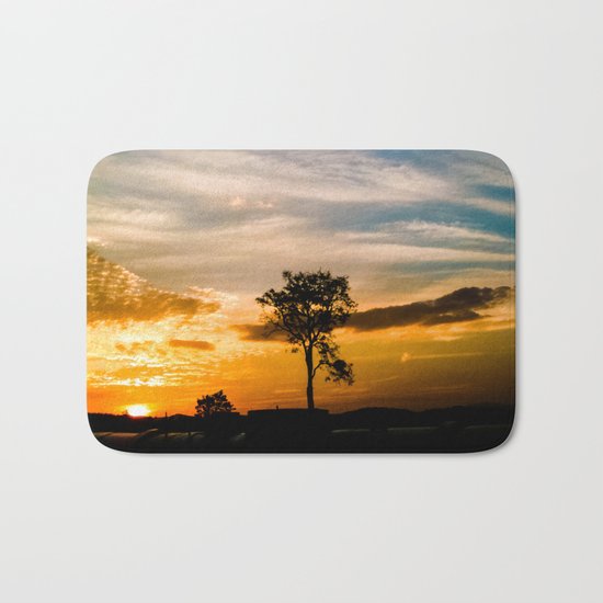 Nice Sunset Bath Mat