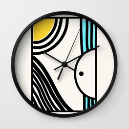Mixed and Matched Wall Clock