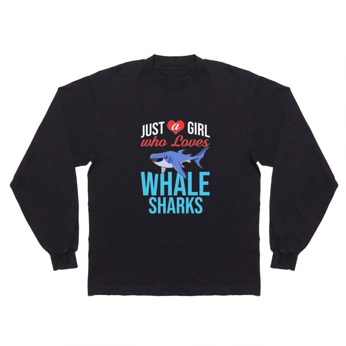 Whale Shark Tooth Mexico Cute Funny Long Sleeve T Shirt
