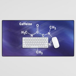 Caffeine Structural chemical formula Desk Mat