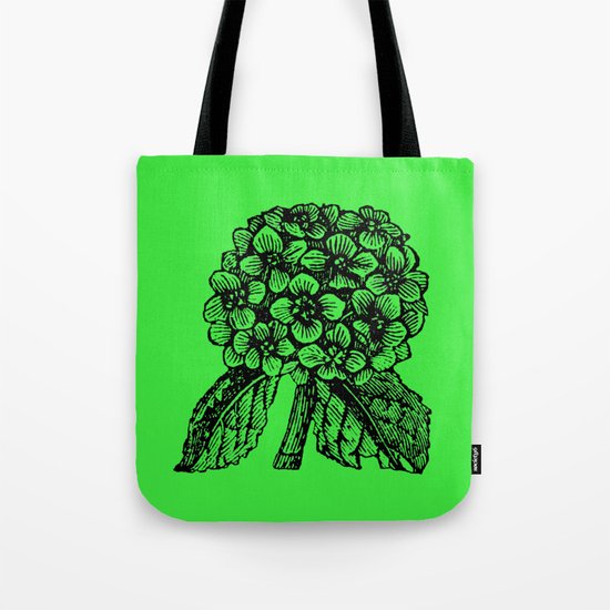 Green Hydrangea Tote Bag