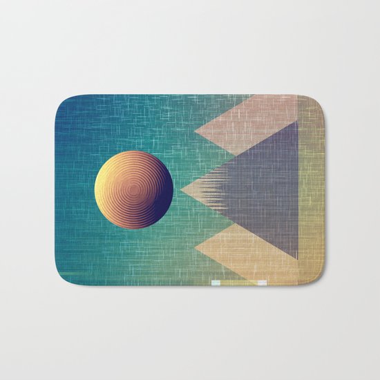 Moonrise Abstract Bath Mat