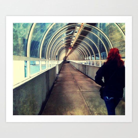 Onward Into The Tunnel Forbidden Art Print
