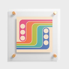 Retro Geometric Design 822 Floating Acrylic Print