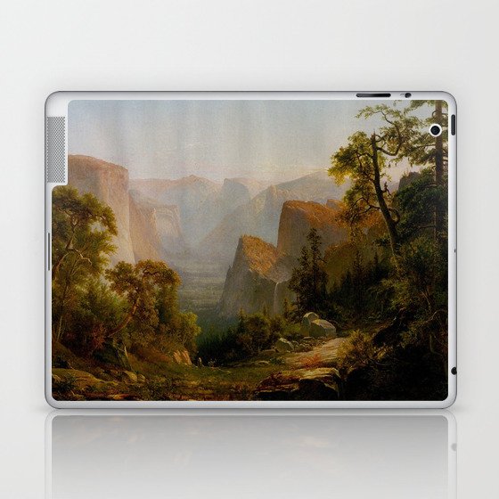 View Of The Yosemite Valley In California 1865 By Thomas Hill | Reproduction Laptop & iPad Skin