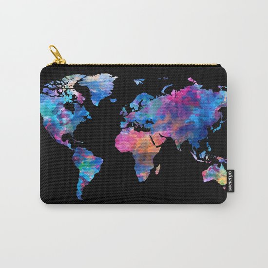 world map Carry-All Pouch