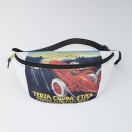 1927 ITALY Coppa Etna Automobile Race Poster Fanny Pack