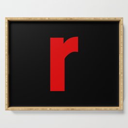 letter R (Red & Black) Serving Tray