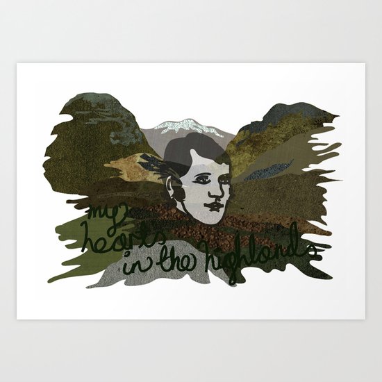 My Heart's in the Highlands Art Print