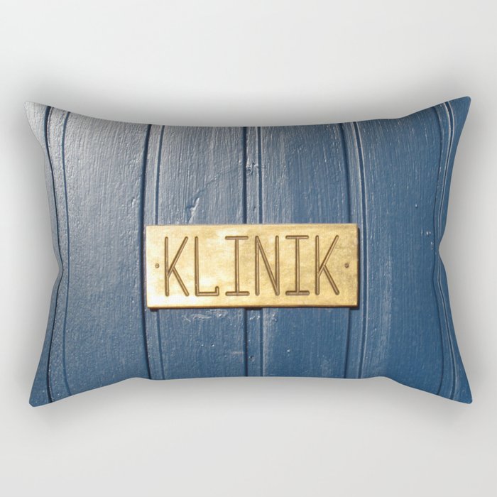 Klinik/Clinic, Blue Door Denmark Rectangular Pillow