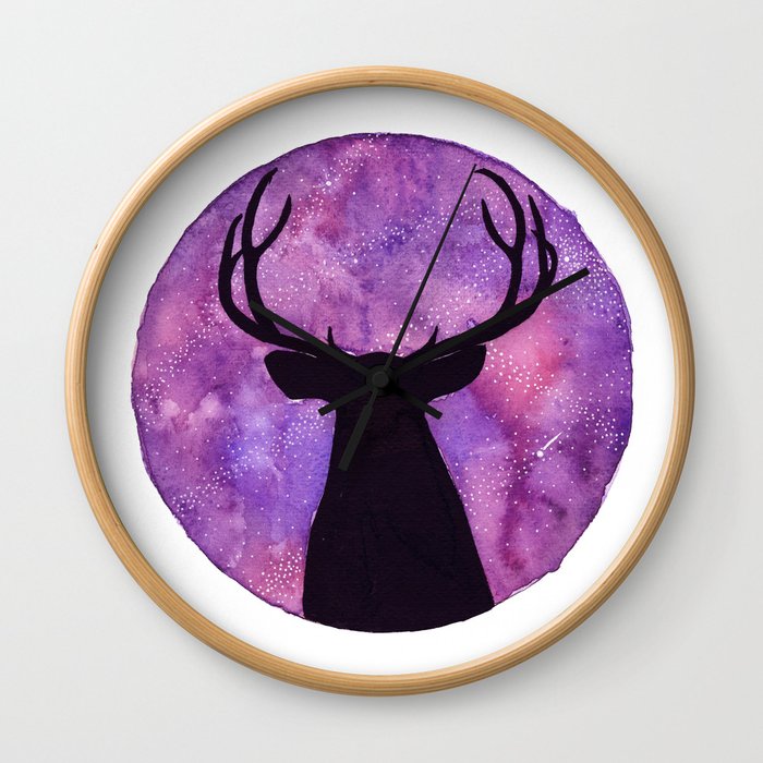 Mr. Deer and the Universe Wall Clock