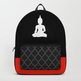 Simple Buddha Backpack | Simple, Asian, Black, Gautama, India, Buddha, Yoga, Buddhism, Asana, Blackandwhite 