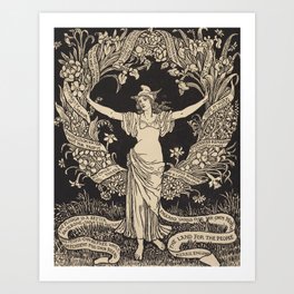 A Garland for May Day by Walter Crane, 1895 Art Print