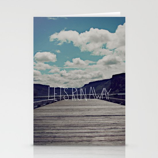 Let's Run Away: Detroit Lake, Oregon Stationery Cards