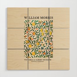 William Morris Artprint Victoria & Albert Museum - Pomegranate Pattern Wood Wall Art