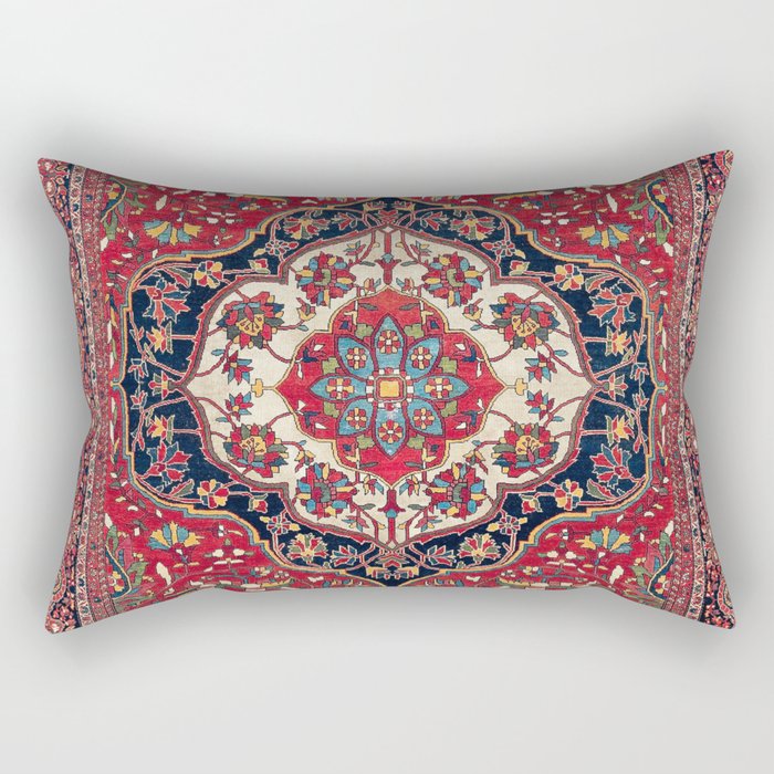 Sarouk Farahan Arak West Persian Rug Print Rectangular Pillow