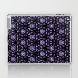 Abstract art eyes and diamond watercolour pattern background Laptop Skin