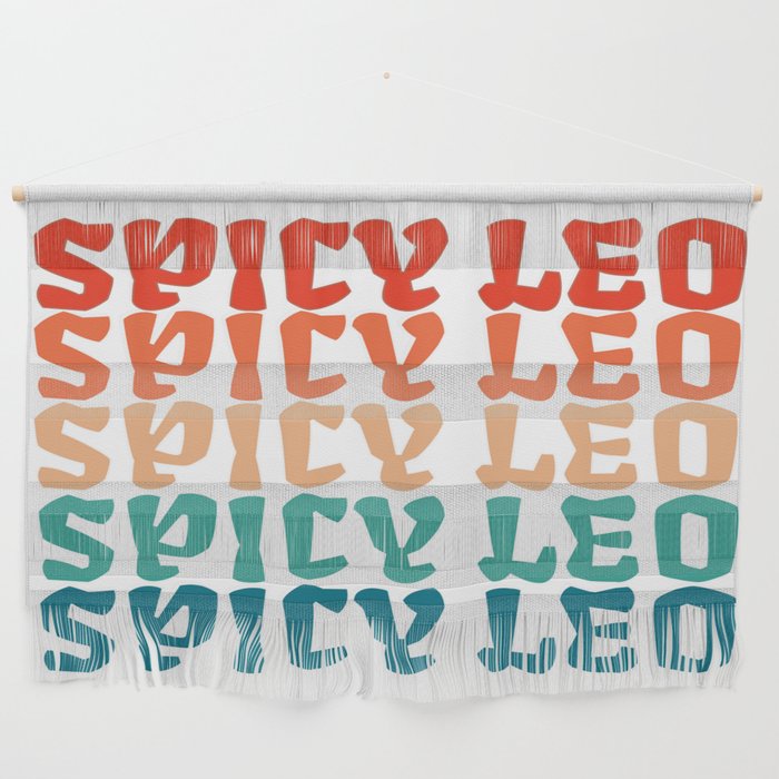 Cute Retro Spicy Leo Zodiac Star Wall Hanging
