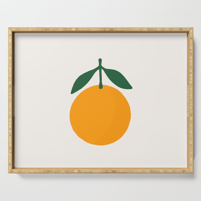 Orange Summer Citrus Serving Tray