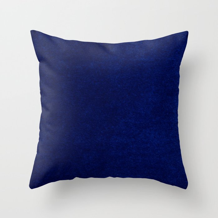 Royal dark blue velvet Throw Pillow