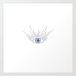 evil eye Art Print