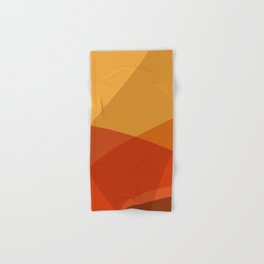 Abstract Shapes in Warm Yellow and Orange Hand & Bath Towel