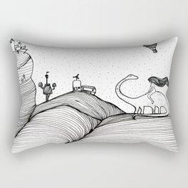 Dinosaur Day Dream Rectangular Pillow