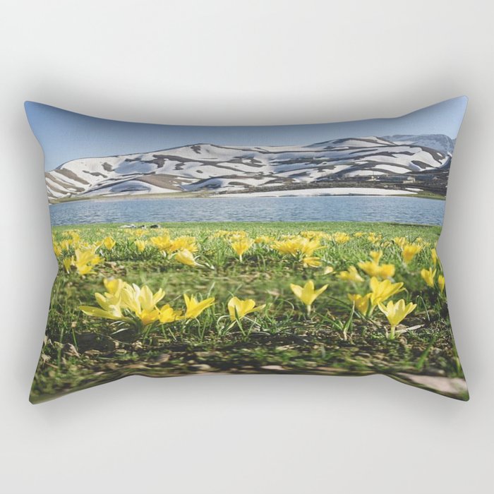 yellow flowers Rectangular Pillow