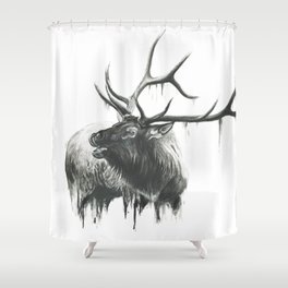 Bugle of an Elk Shower Curtain