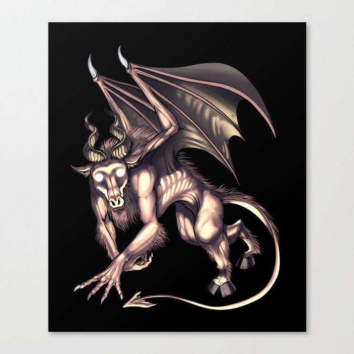 Jersey Devil Cryptid Creature Canvas Print