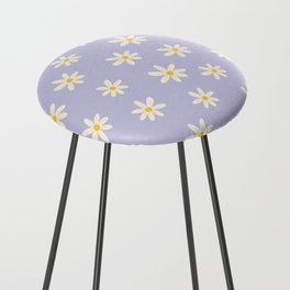 Daisies (Lilac) Counter Stool