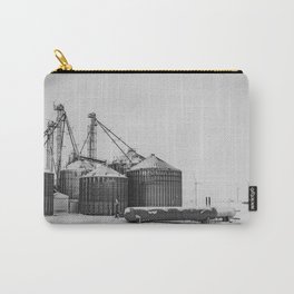 Grain Elevator & Silo Farm (B&W Photography) Carry-All Pouch