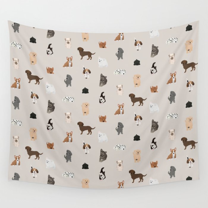dogs Wall Tapestry