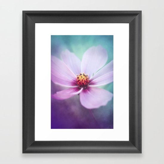 BEAUTY OF THE FOREST - PINK COSMEA FLOWER Framed Art Print