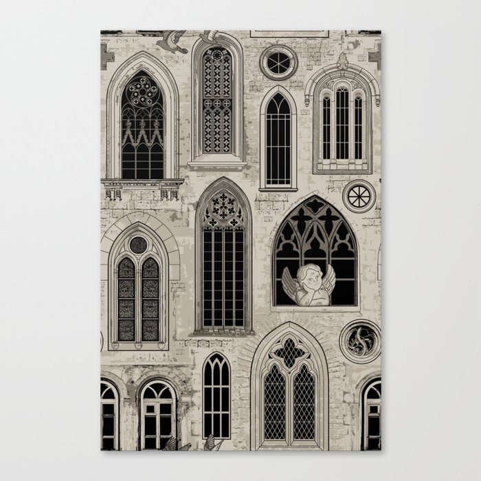 Church Windows Canvas Print